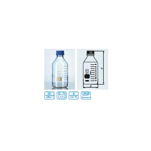 Flacon 25ml DURAN avec capsule et bague - PIECE 