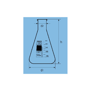 ERLENMEYER VERRE COL ETROIT 25 ML