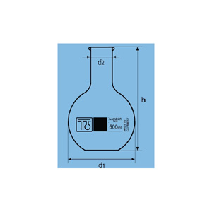 BALLON FOND PLAT COL ETROIT 2000 ML