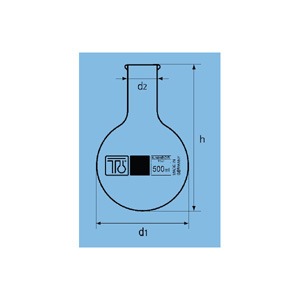 BALLON FOND ROND COL ETROIT 50 ML