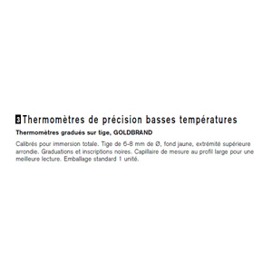BASSE TEMP. ÉTALONNABLE (-38/50 )SU