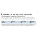 ECHELLE DE 0/610°C SUBDIV. 2°C