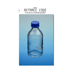 FLACON CAP+BAGUE BLEU 500ML