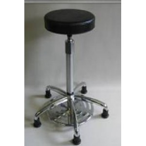 Tabouret &agrave; assise en vinyle - WST001289