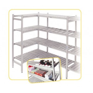 Etagère d'angle, en aluminium - WST000509