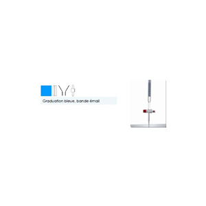BURETTE MOHR CLE PTFE 10ML 1/20