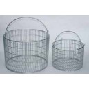 Panier en fil acier Inox AISI304, Diam.36cm - 1000496