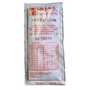 Solution étalon 1413µS/cm HI70031P 25X20mL